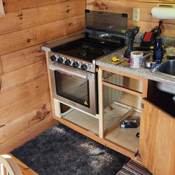 CF-RV21 GreyStone RV Gas Stove & Oven 21 Tall Cooking Range Camper Van