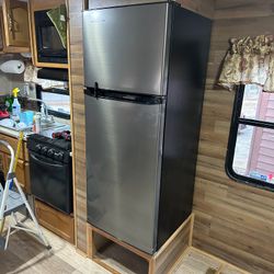 RV Refrigerator 10 Cubic Feet 12V Stainless Steel - RecPro